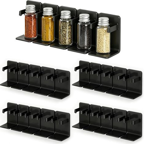 20 Pièces Porte Epice Réglable,25.3X6.8X4.3CM,Range Epices Cuisine (1/5)