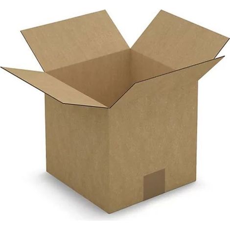 Carton d'emballage carré 20 x 20 x 20 cm - Simple cannelure