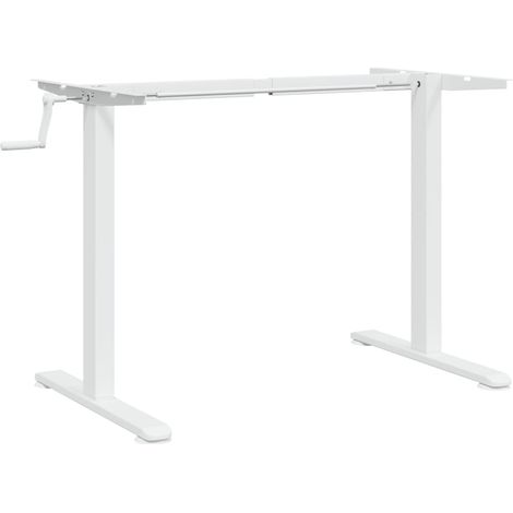 Standing Desk Frame White (94-135)x60x(70-114) cm Steel vidaXL