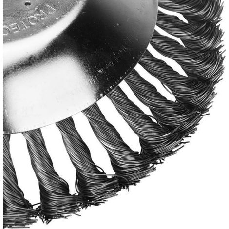Brosse Débroussailleuse - 150x25 4 mm - Tête Rotative À Fil D'acier Plein - Pour Jardin Agriculture Et Espaces Extérieurs - 1 Pièce (1/4)