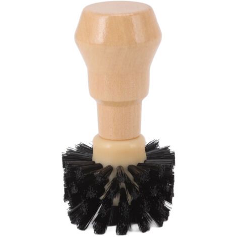 Brosse de Nettoyage de Porte-filtre, Brosse de Nettoyage Portative Professionnelle pour Pilon à café, Brosse en Nylon avec Manche en Hêtre pour Outil de Cuisine avec Conception (1/5)