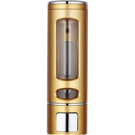 Distributeur de savon mural 400 ml en plastique liquide doré Tyrant pour cuisine et salle de bain, hôtels, lieux publics, hôpitaux, maisons (1/5)