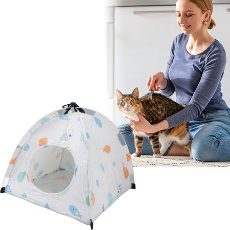 Tragbares Haustierzelt, Katzenbett, Spielzelt, Outdoor-Campingzelt, im Handumdrehen aufgebaut und verstaut. (1/5)