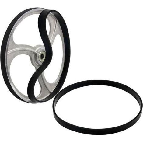 Lot de 2 courroies de transmission en caoutchouc – Accessoires pour scie à ruban – Pour roues de 205 mm et 250 mm – Résistance à l'usure (1/5)