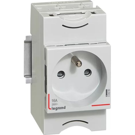 Modularsteckdose 2P+Z 10/16A 250V für Schiene G380 004280