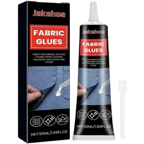 Colle textile imperméable - Adhésif lavable pour la réparation du denim et des vêtements, 65 g (1/4)