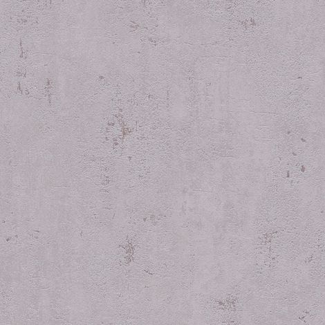 Carta da parati effetto stucco intonaco Profhome 379034 Carta da parati TNT leggermente strutturata con aspetto pietra opaca grigio marrone 5,33 m2