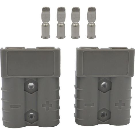 Connecteur Anderson pour Charger et alimenter Paire Mâle et Femelle AMH 50A 600V- (1/4)
