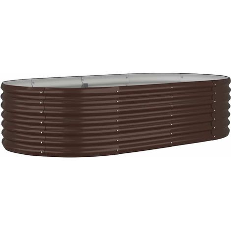 Maison Exclusive - Hochbeet Verzinkter Stahl 152x80x36 cm Braun (1/5)