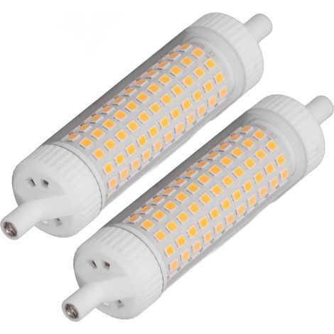 Ampoule LED, R7S Ampoule LED Dimmable Double Face 15W Safe Plug and Play Économie d'énergie pour l'éclairage de Nuit Éclairage Publicitaire (Lumière chaude 3000K) (1/5)