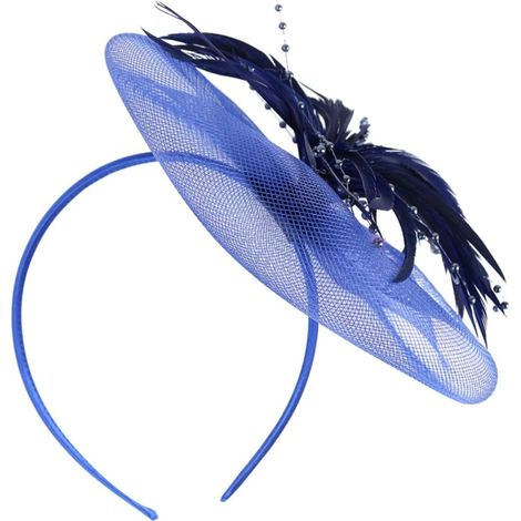 Elegant Feather and Tulle Headpiece, Hair Clip for Parties (1/5)
