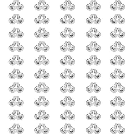 Vis à métaux auto-taraudeuse en acier inoxydable 410, tête à rondelle plate, 4.8x19mm, 100 pièces pour machines industrielles (1/5)