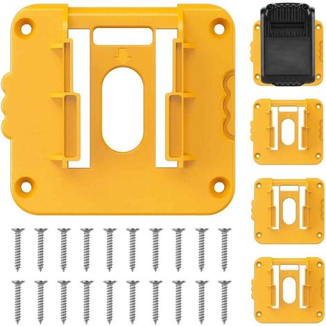 Support De Batterie - Pour Batteries 20 V - Organisation Murale Atelier Garage - Lot De 5