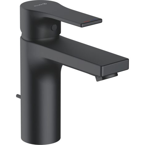 Kludi Zenta SL - Grifo de lavabo, con desagüe, negro mate 482903965 (1/3)