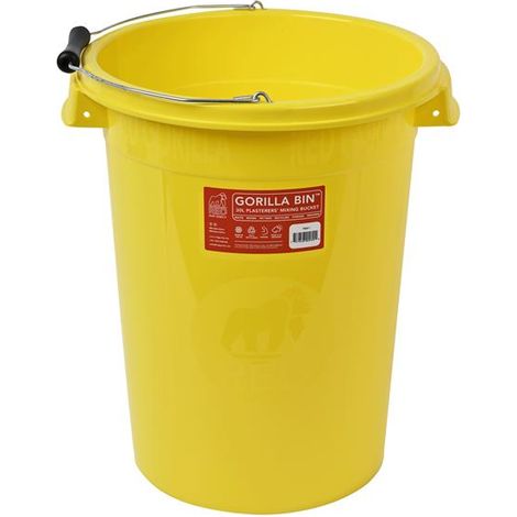 Red Gorilla Plasterers Mixing Bucket Yellow 30 litre (1/2)