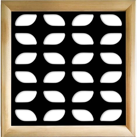 GLOBECROSS - Moduli Decorativi in Legno e PVC - Misura: 48x48 cm - Colore: nero (1/4)