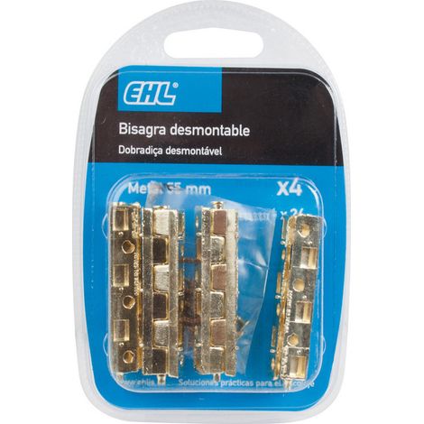 Bisagra desmontable EHL latonada (1/2)