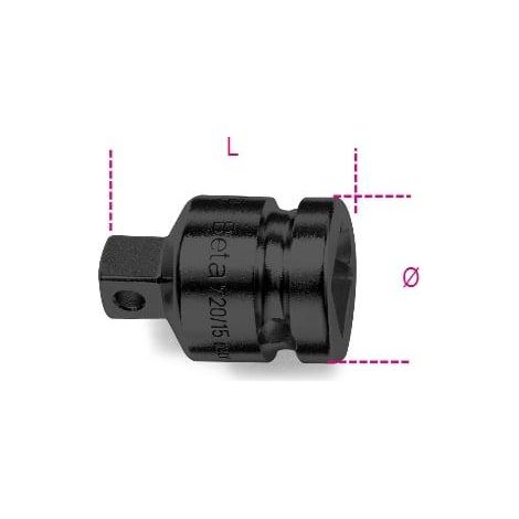 Beta-Tools Adaptador de impacto metálico 58 mm