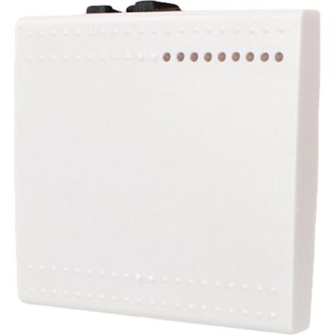 Copritasto Copriforo 2M Da 2 Moduli Bianco Compatibile Bticino Living (1/3)
