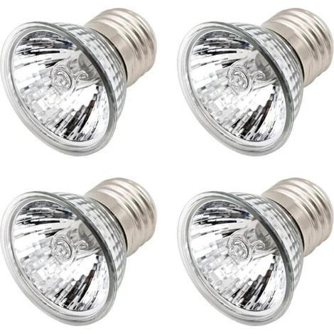 E27 Reptilien-Heizlampe, 50W Wärmelampe, UVA+UVB Vollspektrum-Lampe, Wärmelampe, für Reptilien, Echsen, Schildkröten, Aquarien (4er-Pack) (1/5)