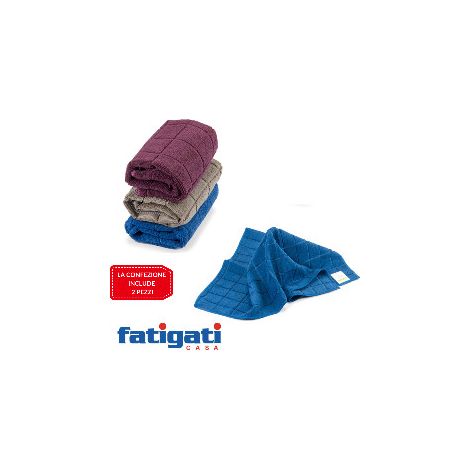 Set 2 Pannes En Microfibre Cadres Laminés Multifonctionnés Rayures De Différentes Couleurs 33x33 (1/3)