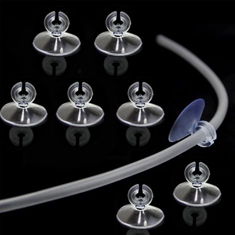 Ventouses pour aquarium, lot de 100 ventouses transparentes pour aquarium, ventouses pour vitres d'aquarium, aquarium (1/5)