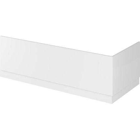 Hudson Reed Fusion Gloss White 1700mm Bath Front Panel with Plinth - OFF177 (1/3)