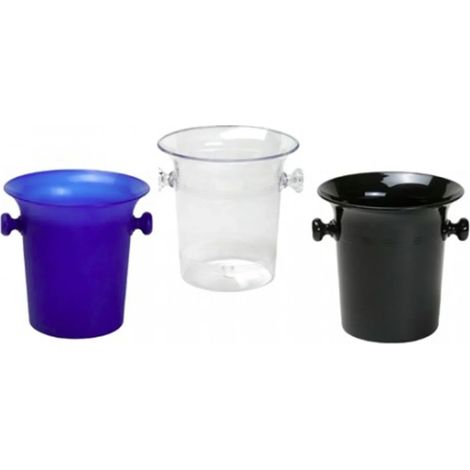 Cubo de plástico para vino espumoso / champán, Color: negro (1/2)