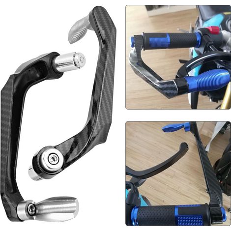Guidon moto 7/8 pouce en aluminium, protège-frein universel argenté, pare-chocs guidon léger, accessoire de protection pour motocyclette, kit de barre anti-chute, compatible 22mm, couleur métal (1/5)