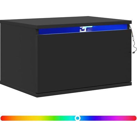 Maison Exclusive - Wand-Nachttische mit LED-Leuchten 2 Stk. Schwa