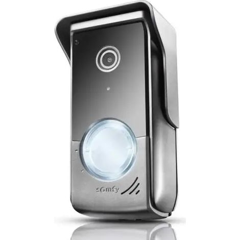 Somfy – 9026158 – Poste extérieur interphone vidéo numérique V100+/V350 – Alimentation 12V – Vision nocturne – Montage mural