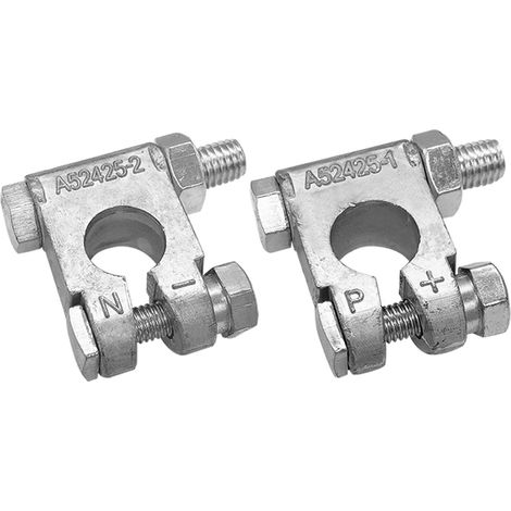 Military Spec Battery Terminal End, Top Post Battery Terminal Set for Marine Car Boat RV Vehicles (1 paire) (1/5)