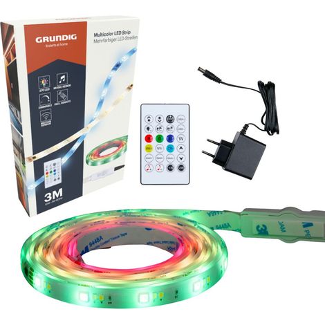 Grundig bande LED Noir H0.3xl1.2xL300cm (1/5)