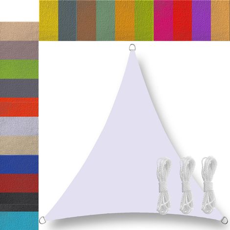 Voile d'ombrage Toile ombrage voiles d'ombrage pour Patio Triangulaire Triangle rectangulaire Toile d'ombrage ombrage imperméable pour terrasse Patio Jardin extérieur 2x2 2x3 3x3 4x3 4x4 6x4 5x5m (1/5)