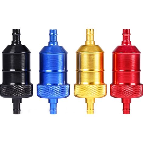 Filtre à essence en ligne pour moto dirt bike, nettoyeur de carburant, raccord 6mm 1/4", 1 pièce (1/5)
