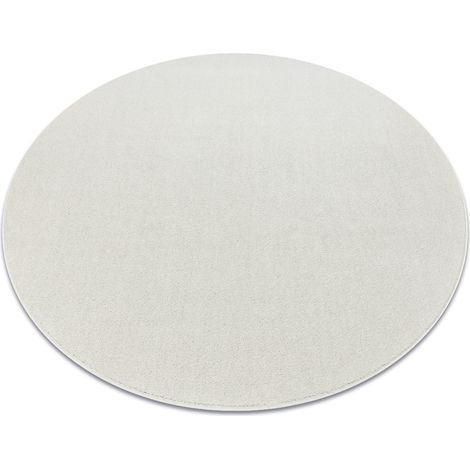 ETON PLUS Teppich Kreis creme, einfarbig, einheitlich, schlicht beige rund 120 cm