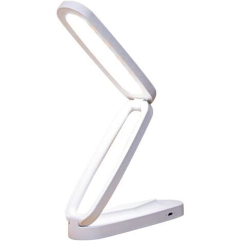 Rechargeable and foldable LED desk lamp, ideal for reading, bedroom, office or dorm room. Optimal color temperature. USB night light. (1/5)