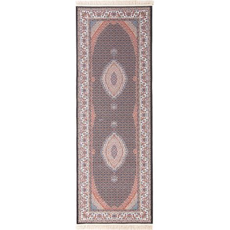 Tapis oriental tissé Alhambra - 200x100cm, Rectangular - 80% Polyester, 20% Coton - Tissé - Noir (1/5)
