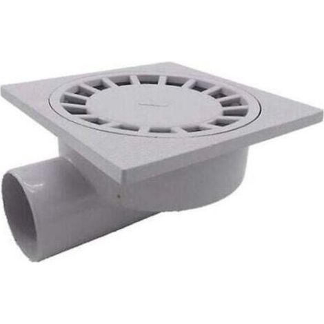 CHOYCLIT Par 200mm X 200mm Sortie 75mm Siphon de Sol Salle de Bains Salle Humide Douche Plastique Pvc1pcs blanc (1/4)