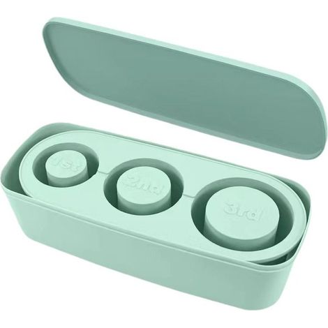 Zylindrische Silikon-Eiswürfelform mit Deckel und Behälter, großes Fassungsvermögen, einfaches Entformen. (1/5)