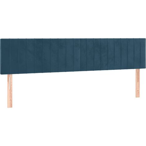 Maison Exclusive - Testiera Blu Scuro 180x5x78/88 cm in Velluto (1/5)