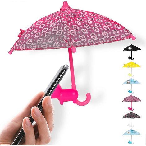 Support de téléphone universel réglable avec ventouse, style sabot de cochon, avec pare-soleil anti-reflets, rouge rose. (1/5)