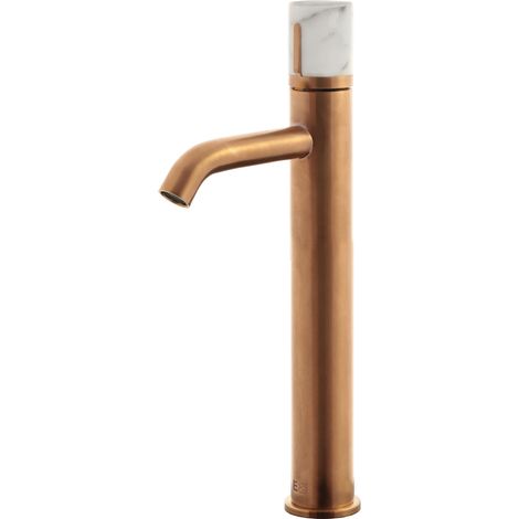 Essebagno Serienschalter Waschtisch Armatur hoch Kupfer Marmor
