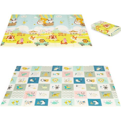 Tappetino educativo in schiuma, bifacciale, pieghevole, borsa grande ECOTOYS