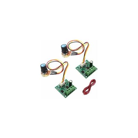Contrleur de vitesse de moteur PWM 1.8V 3V 5V 6V 12V 2A, contrleur de vitesse DC 12v, commutateur de potentiomètre de contrleur de vitesse de moteur 1803BW 2 pièces (1/5)
