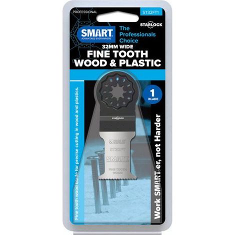 SMART ST32FT1 Starlock 32mm Fine Tooth Wood Multi Tool Blade