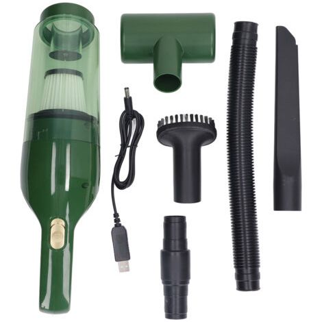 Aspirateur sans fil, grande aspiration 4000mAh, Charge rapide, Air électrique à faible bruit, pour famille, bureau, voiture, vert (1/5)