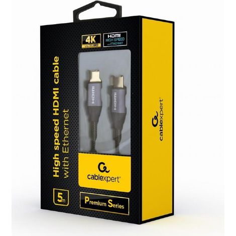 Gembird CCBP-HDMI-5M cable HDMI HDMI tipo A (Estándar) Gris (1/3)