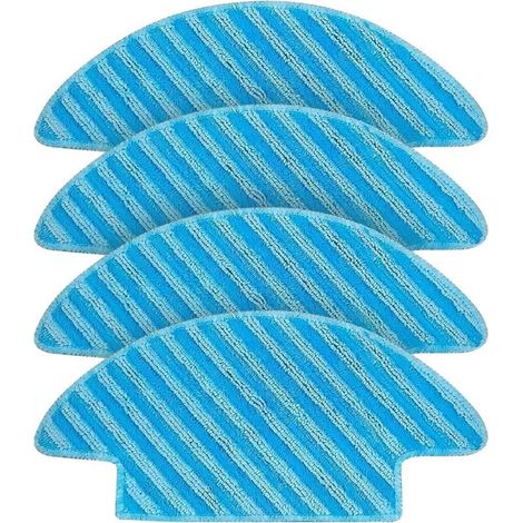 Lot de 4 Chiffons de Rechange pour Lefant M210, M210B, M210P, M213, M213S, pour OKP K3 aspirateur Robot, Accessoires de Rechange lavables et réutilisables (1/4)