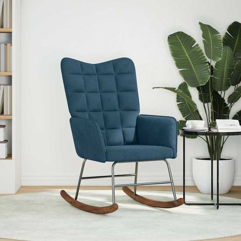 Chaise à bascule Bleu Velours (1/5)